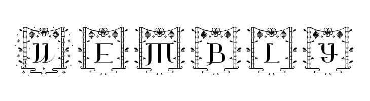 Jianshi Chinese Monogram  Free Fonts Download