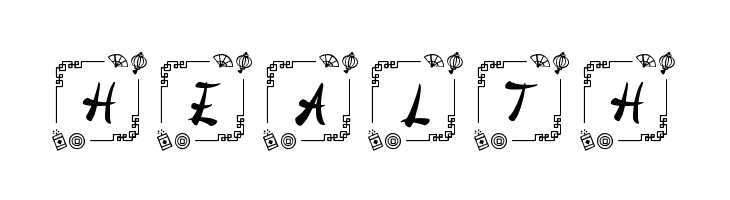 Honse Chinese Monogram  Free Fonts Download