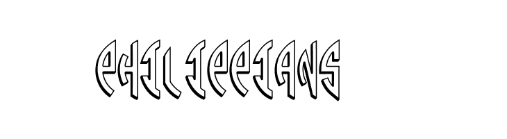 Round_3D_Monogram_Left  Free Fonts Download