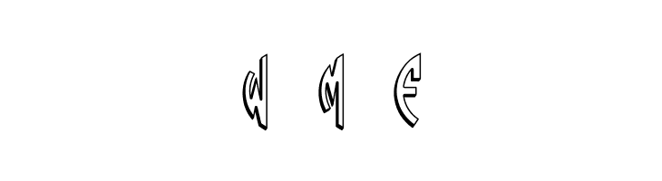 Round_3D_Monogram_Left  Free Fonts Download