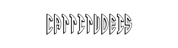 Round_3D_Monogram_Right  Free Fonts Download