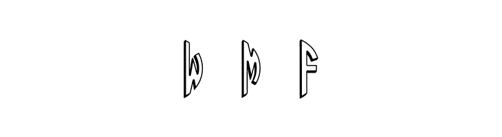 Round_3D_Monogram_Right  Free Fonts Download