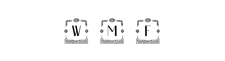 Soban Chinese Monogram  Free Fonts Download