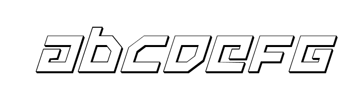 Uno Estado 3D Italic  Free Fonts Download