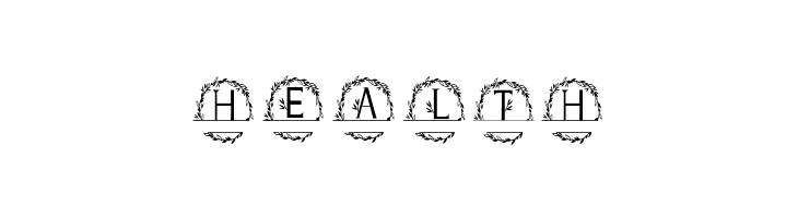 MONOGRAM WREATH FLORAL  Free Fonts Download