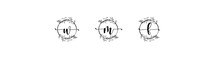 Wedding Monogram  Free Fonts Download