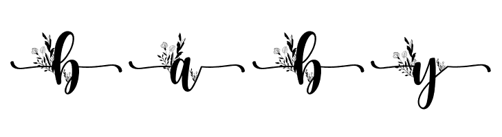 Flower  Monogram  Free Fonts Download