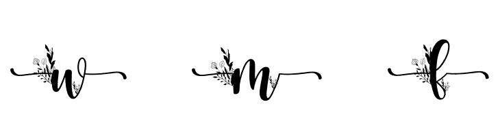 Flower  Monogram  Free Fonts Download