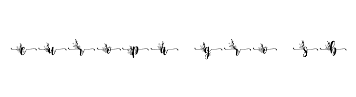 Flower  Monogram  Free Fonts Download