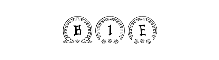 Ashito Chinese Monogram Regular  Free Fonts Download