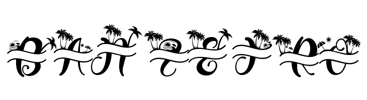 Summer Monogram (Monogram)  Free Fonts Download