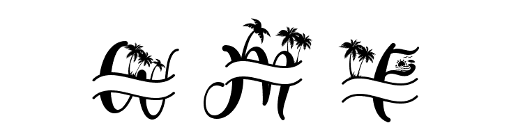 Summer Monogram (Monogram)  Free Fonts Download