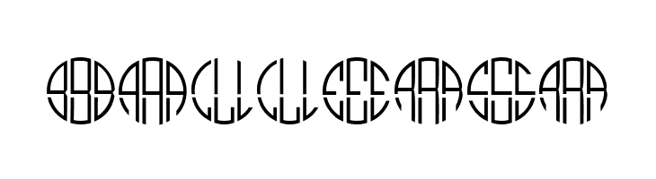 Monogram Circle 3 Alphabet  Free Fonts Download