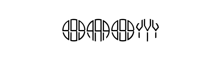 Monogram Circle 3 Alphabet  Free Fonts Download