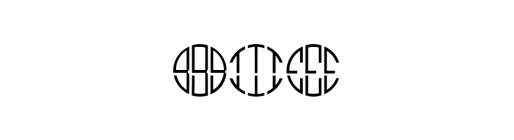 Monogram Circle 3 Alphabet  Free Fonts Download