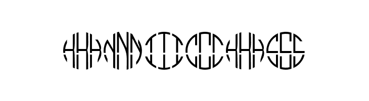 Monogram Circle 3 Alphabet  Free Fonts Download