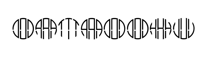 Monogram Circle 3 Alphabet  Free Fonts Download