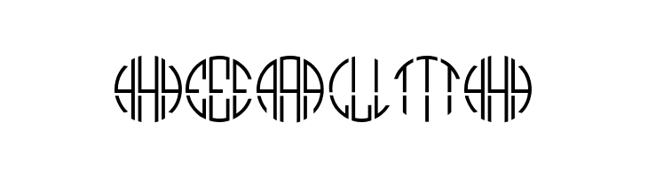Monogram Circle 3 Alphabet  Free Fonts Download