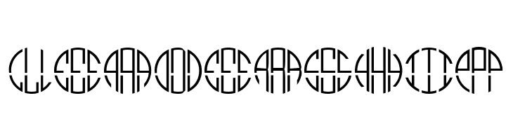 Monogram Circle 3 Alphabet  Free Fonts Download