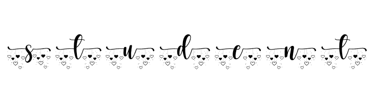 Heart Monogram  Free Fonts Download
