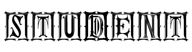 Gothic Kapital St  Free Fonts Download