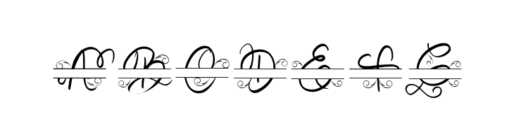 Decorative Monogram  Free Fonts Download