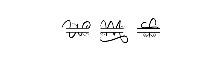 Decorative Monogram  Free Fonts Download