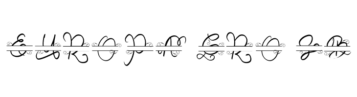 Decorative Monogram  Free Fonts Download