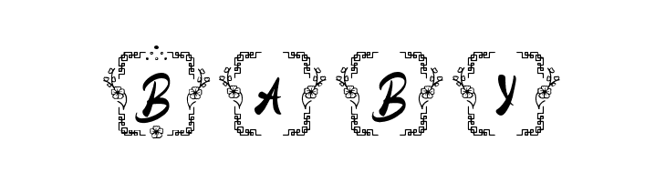 Goan Chinese Monogram Regular  Free Fonts Download