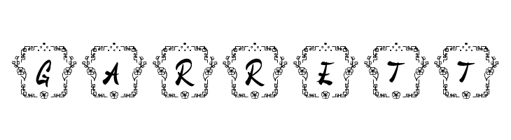 Goan Chinese Monogram Regular  Free Fonts Download