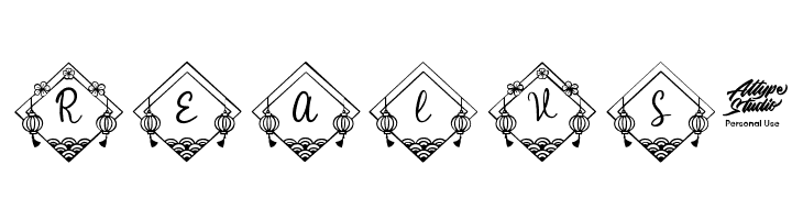 Yokata Chinese Monogram Regular  Free Fonts Download