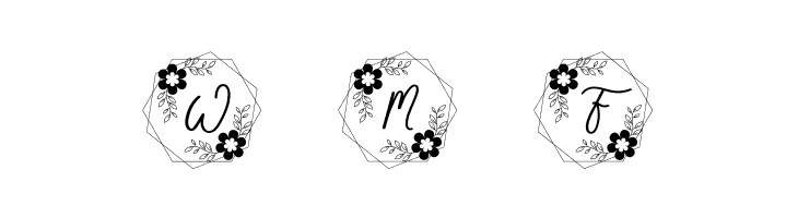 Wedding Flower  Free Fonts Download