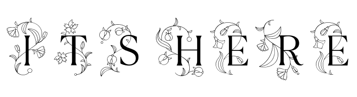 TT Ramillas Initials Trl Lt  Free Fonts Download