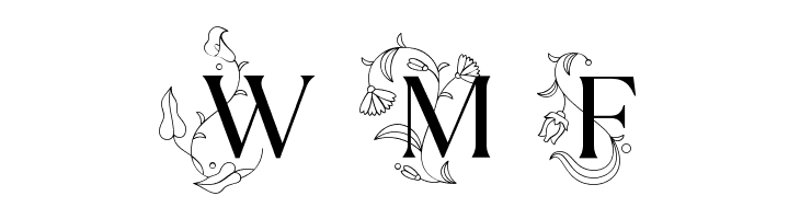 TT Ramillas Initials Trl Rg  Free Fonts Download