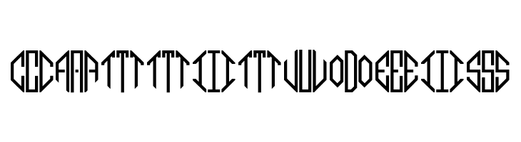 Octagon Monogram Alphabet  Free Fonts Download