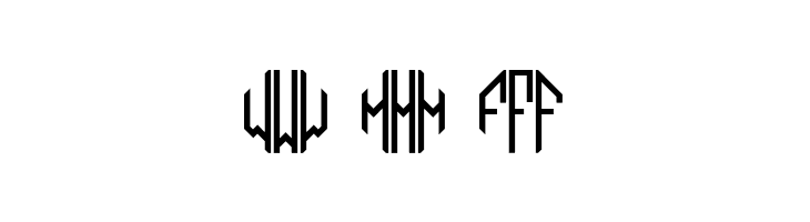 Octagon Monogram Alphabet  Free Fonts Download