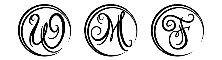 Austy Monogram  Free Fonts Download