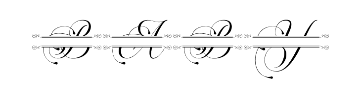 Flourish Monogram  Free Fonts Download