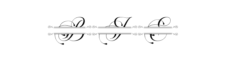 Flourish Monogram  Free Fonts Download