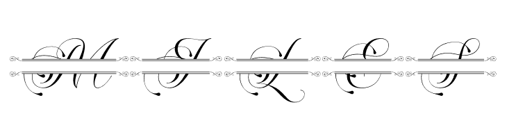 Flourish Monogram  Free Fonts Download