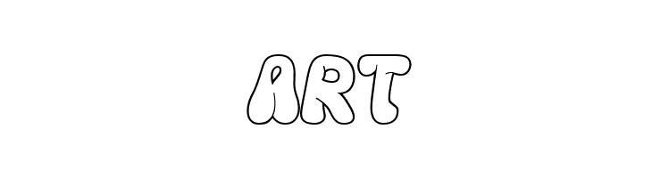 Hyper Blob Outline  Free Fonts Download