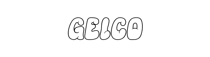 Hyper Blob Outline  Free Fonts Download