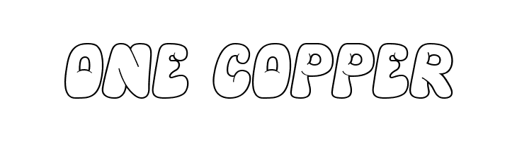 Hyper Blob Outline  Free Fonts Download