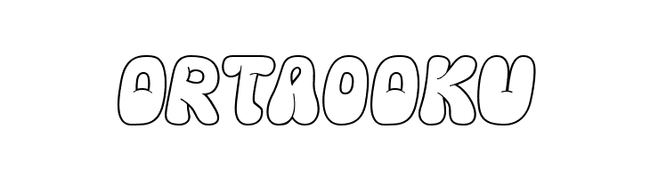 Hyper Blob Outline  Free Fonts Download