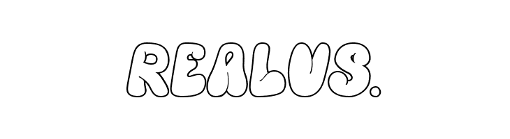 Hyper Blob Outline  Free Fonts Download