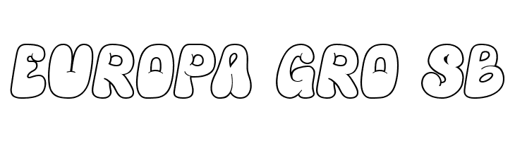 Hyper Blob Outline  Free Fonts Download