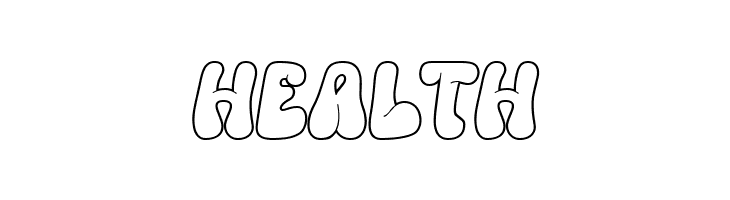 Hyper Blob Outline  Free Fonts Download