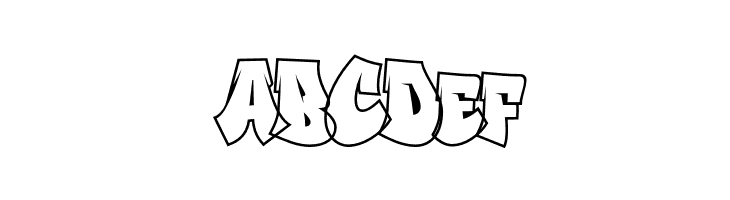Gastar Graffiti Outline  Free Fonts Download