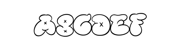 Bubble Street Outline  Free Fonts Download