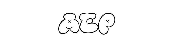 Bubble Street Outline  Free Fonts Download